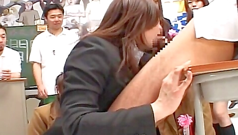 Japanese game show blowjob demonstration cumshot Riri Kouda Japanese game show blowjob demonstration cumshot Riri Kouda