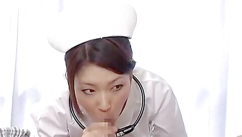Crazy Japanese whore in Incredible Blowjob, CFNM JAV movie
