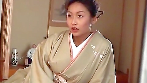 Crazy Japanese chick Riho Yanase in Amazing Wife JAV scene